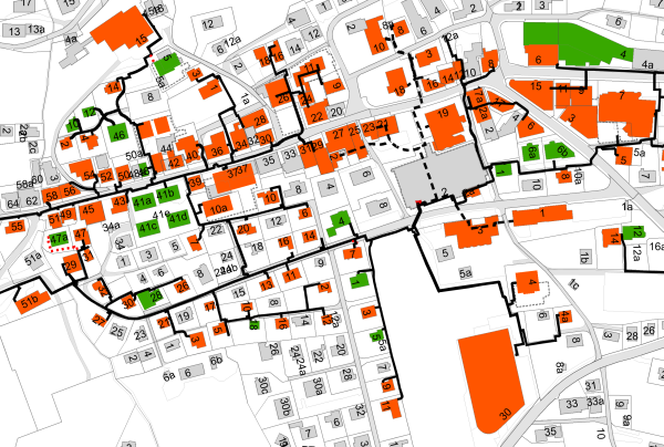 Angeschlossene Liegenschaften